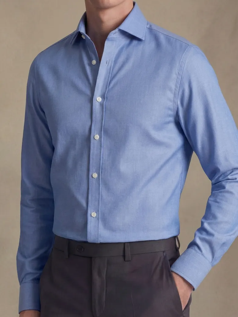Camicia bianca in popeline facile da stirare