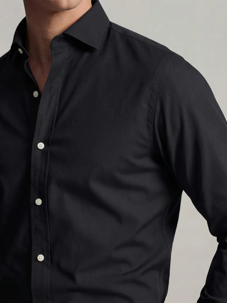 Camicia bianca in popeline facile da stirare