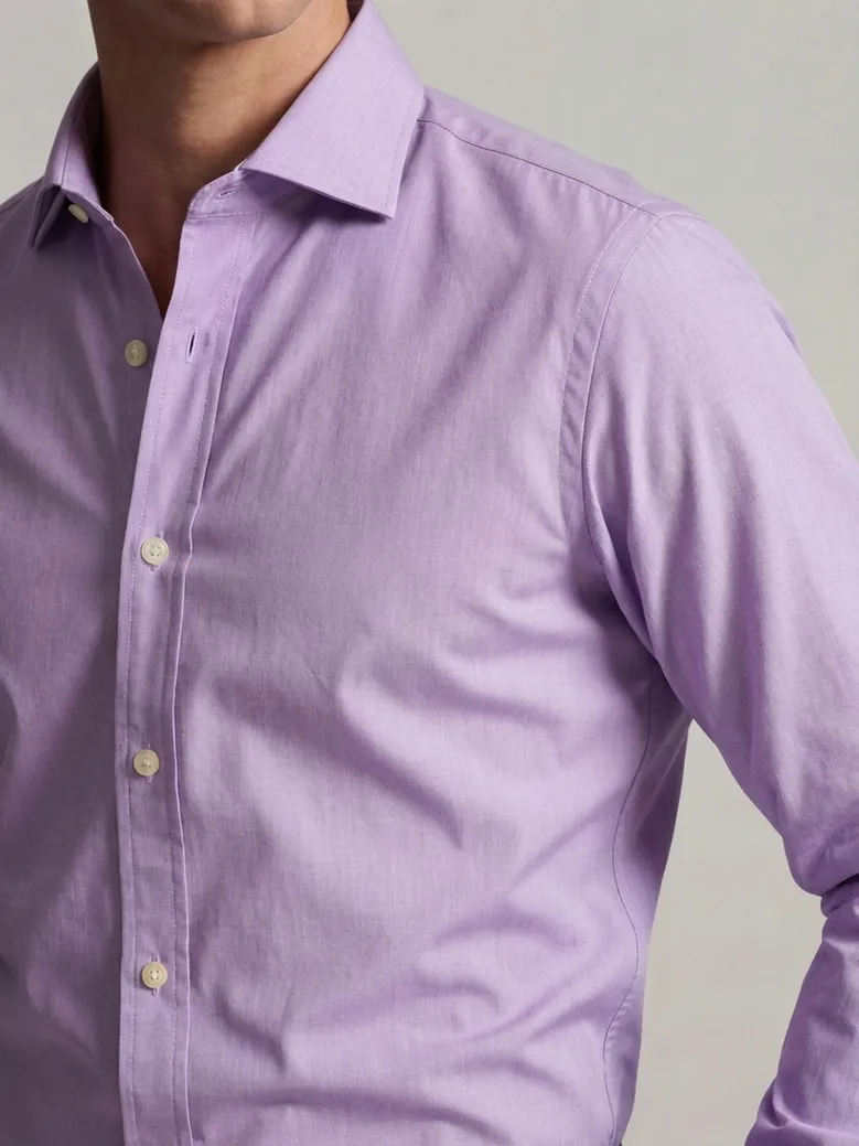 Camicia bianca in popeline facile da stirare