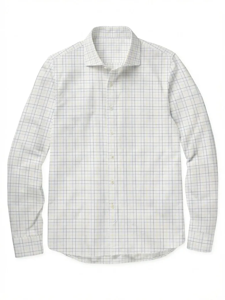 Camicia bianca in popeline facile da stirare