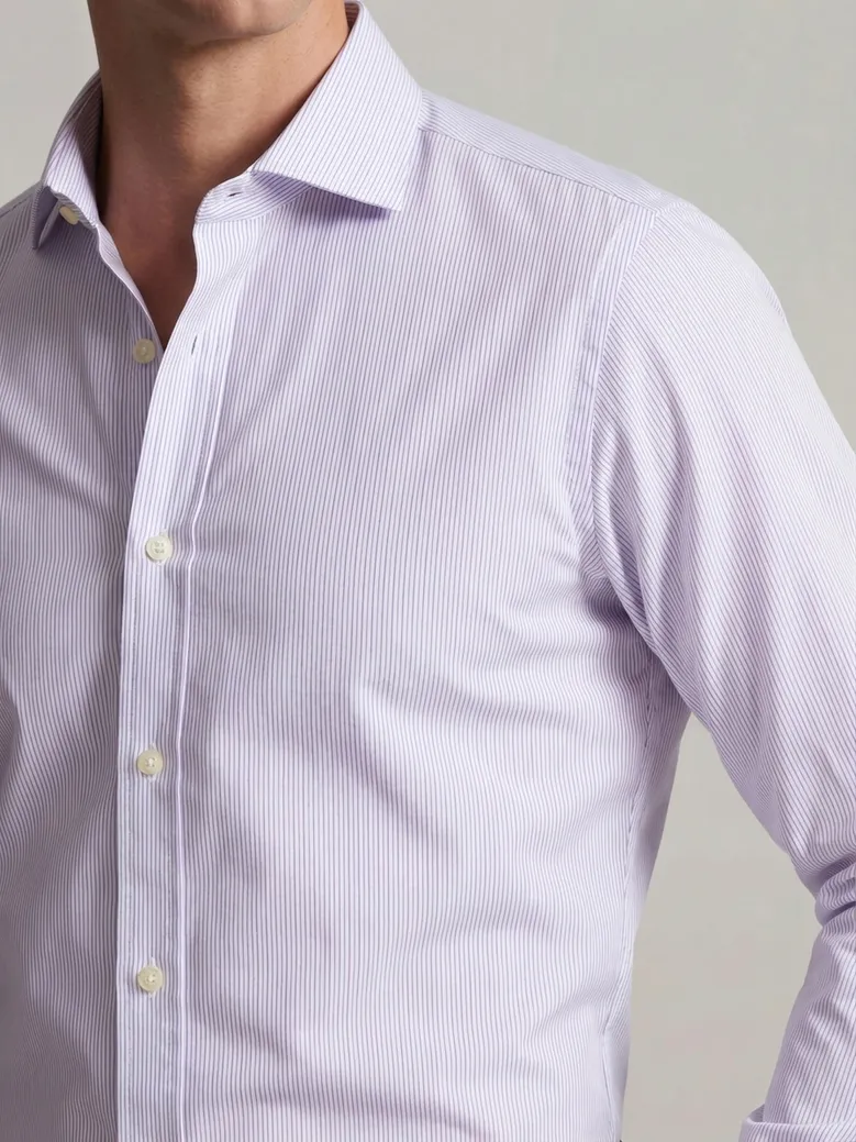 Camicia bianca in popeline facile da stirare