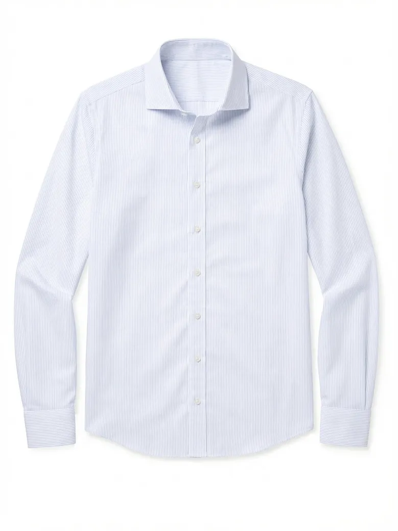 Camicia bianca in popeline facile da stirare
