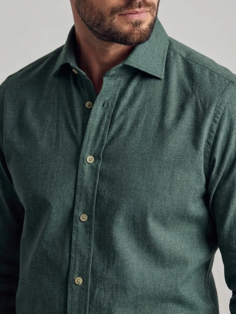 Camicia bianca in popeline facile da stirare