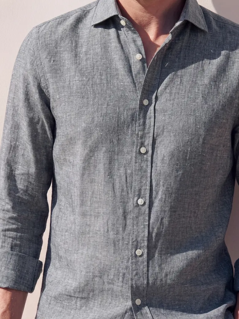 Camicia bianca in popeline facile da stirare