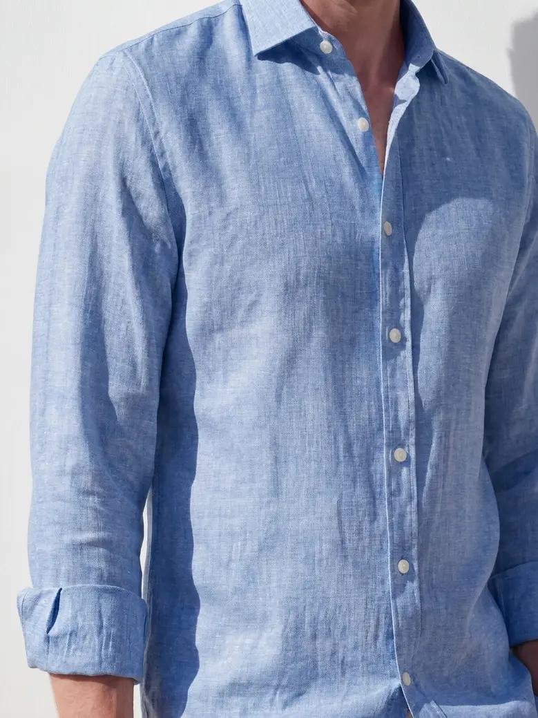 Camicia bianca in popeline facile da stirare