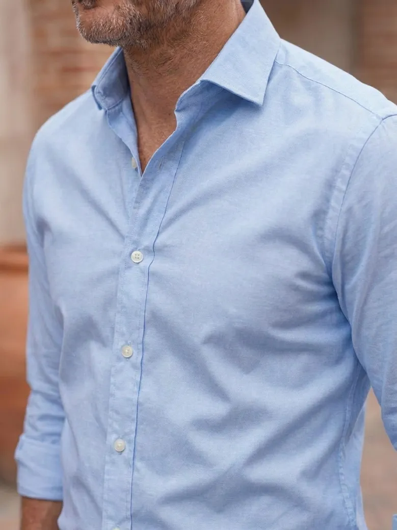 Camicia bianca in popeline facile da stirare