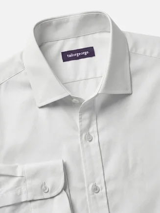 Camicia in twill grigio perla facile da stirare