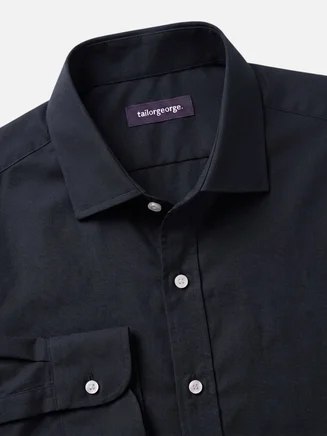 Camicia Oxford nera semplice