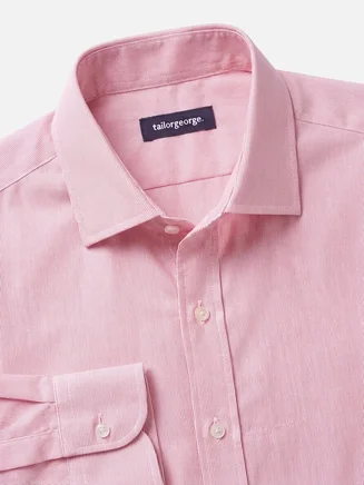 Camicia in popeline a righe rosse