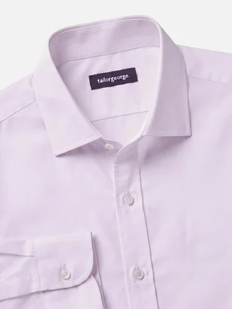 Camicia in popeline viola semplice
