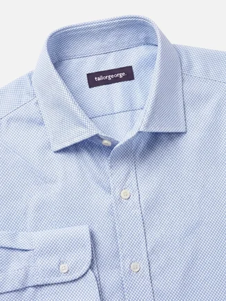 Camicia Oxford blu cielo reale