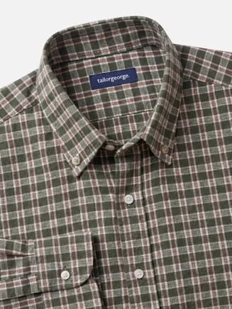 Camicia Flanella a quadri verde