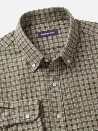 Camicia Flanella a quadri verde