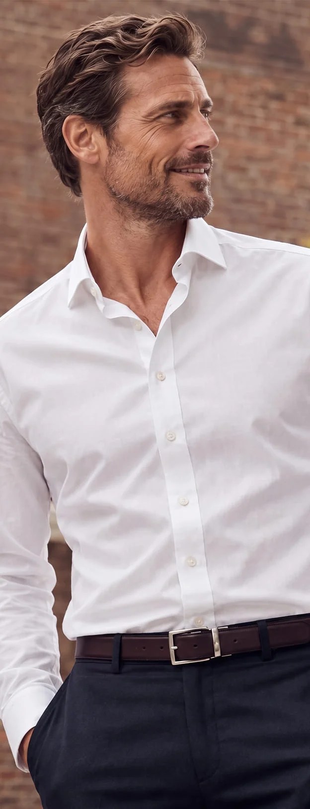 Camicia in popeline facile da stirare